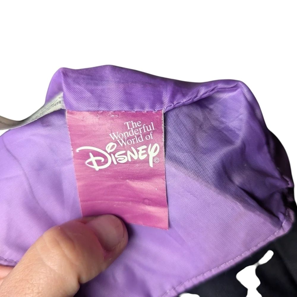 Disney Eeyore Tote Bag Donkey Winnie Pooh Butterflies Stars Black Purple EUC